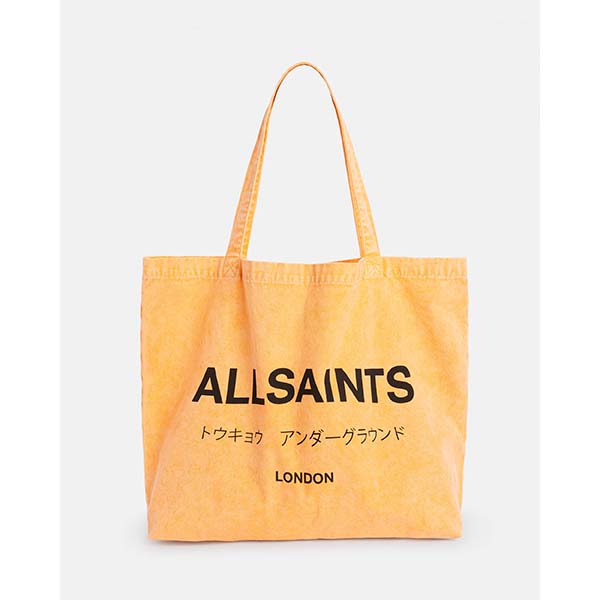 Allsaints Australia Mens Underground Acid Tote Bag Orange/Black AU91-726